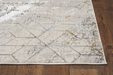 3' X 5' Ivory Geometric Pattern Area Rug - Homeroots - Flyclothing LLC