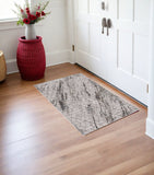 3' X 5' Ivory Geometric Pattern Area Rug - Homeroots