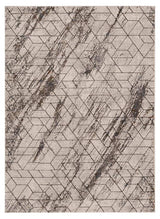 5' X 8' Ivory Geometric Pattern Indoor Area Rug - Homeroots - Flyclothing LLC