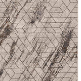 5' X 8' Ivory Geometric Pattern Indoor Area Rug - Homeroots