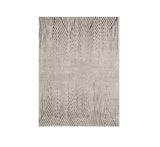 3' X 5' Ivory Or Grey Geometric Lines Area Rug - Homeroots