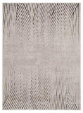 6' X 9' Gray and Ivory Area Rug - Homeroots