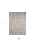 6' X 9' Gray and Ivory Area Rug - Homeroots