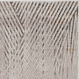 8' X 11' Gray and Ivory Area Rug - Homeroots