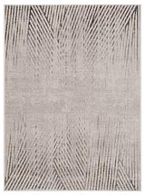 8' X 11' Gray and Ivory Area Rug - Homeroots - Flyclothing LLC