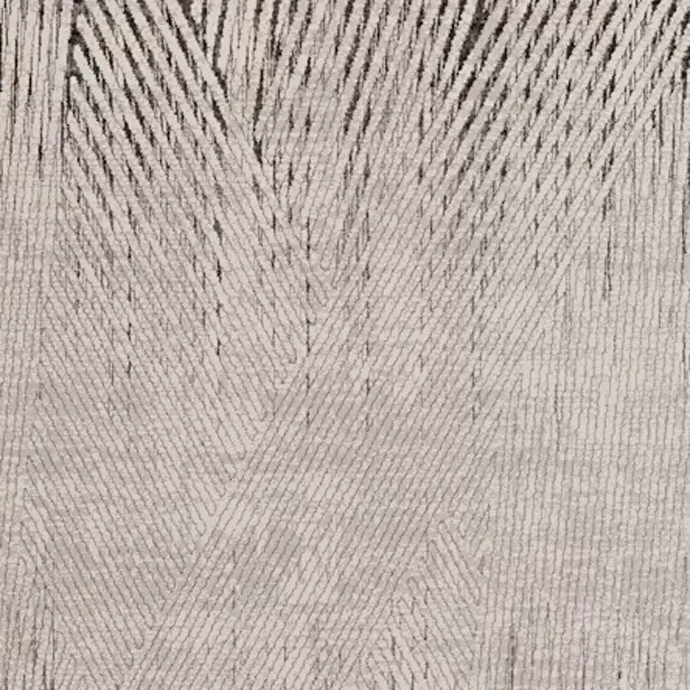 10' X 13' Ivory Grey Machine Woven Geometric Lines Indoor Area Rug - Homeroots - Flyclothing LLC
