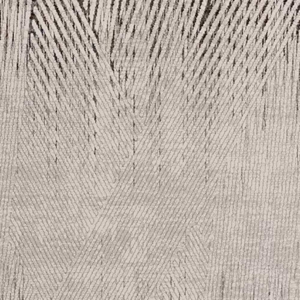 10' X 13' Ivory Grey Machine Woven Geometric Lines Indoor Area Rug - Homeroots - Flyclothing LLC