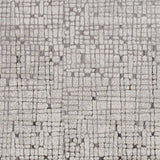 7' Grey Machine Woven Abstract Lines Indoor Runner Rug - Homeroots