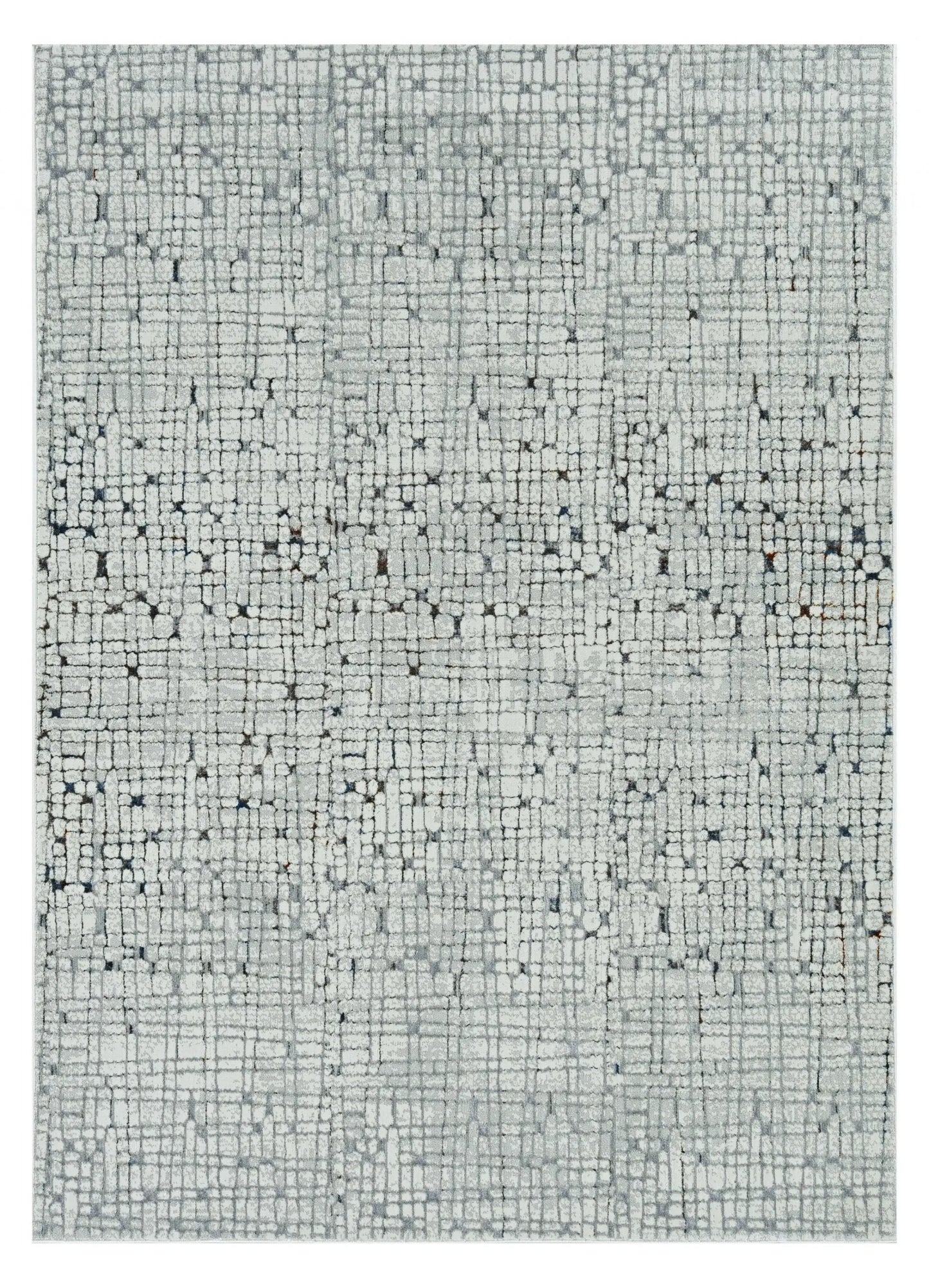 3' X 5' Grey Mosaic Area Rug - Homeroots - Flyclothing LLC