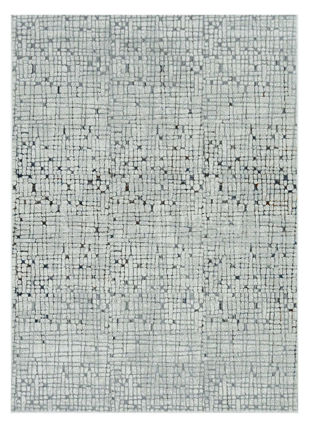 3' X 5' Grey Mosaic Area Rug - Homeroots - Flyclothing LLC