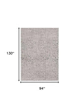 94 X 130 Grey Polyester Rug - Homeroots - Flyclothing LLC