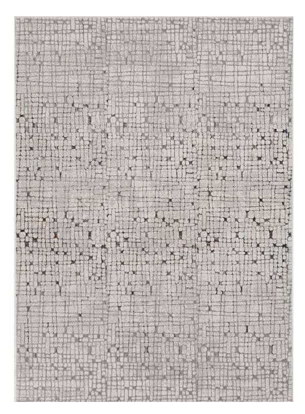 94 X 130 Grey Polyester Rug - Homeroots - Flyclothing LLC