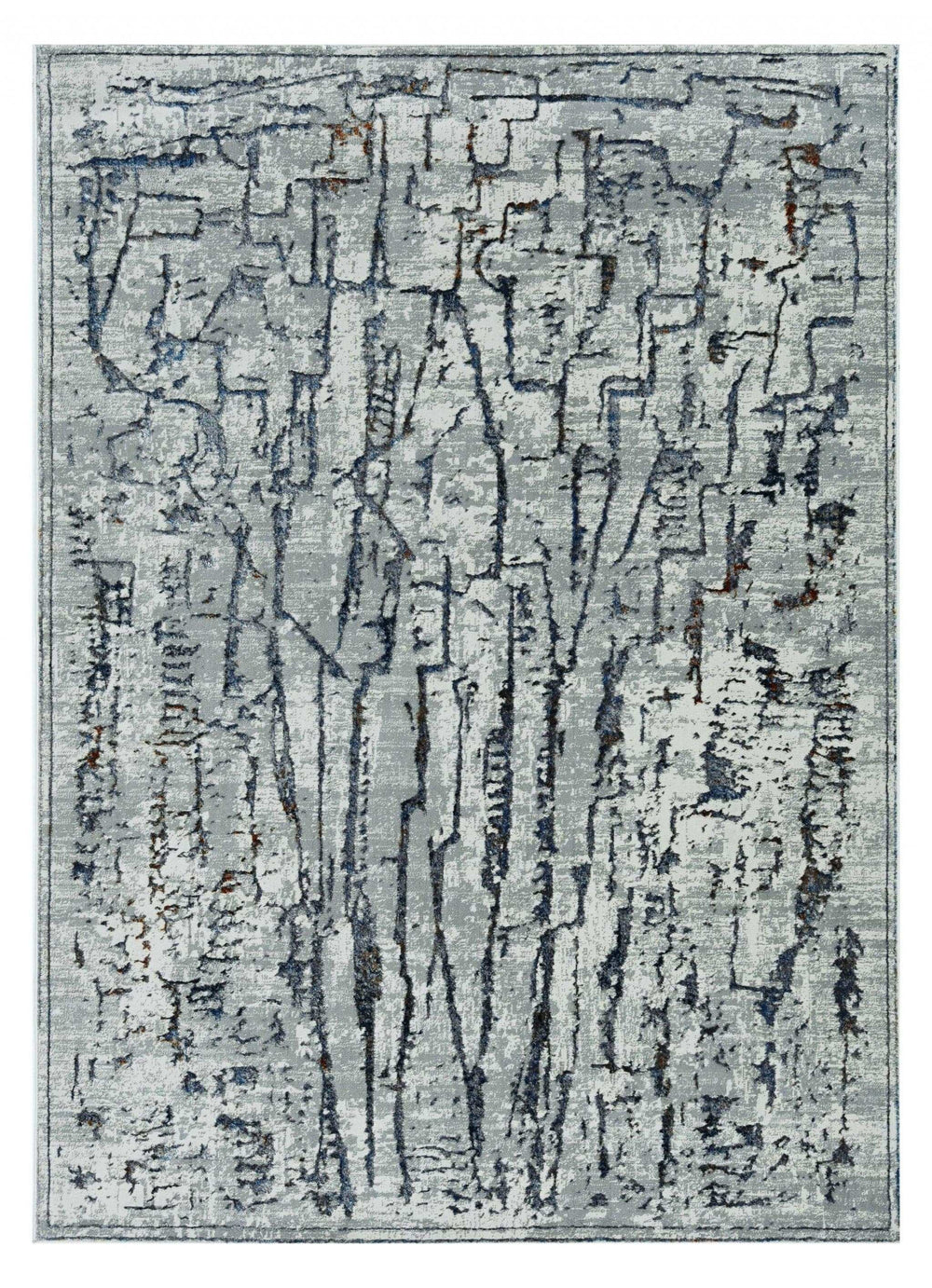 3' X 5' Grey Abstract Lines Area Rug - Homeroots - Flyclothing LLC
