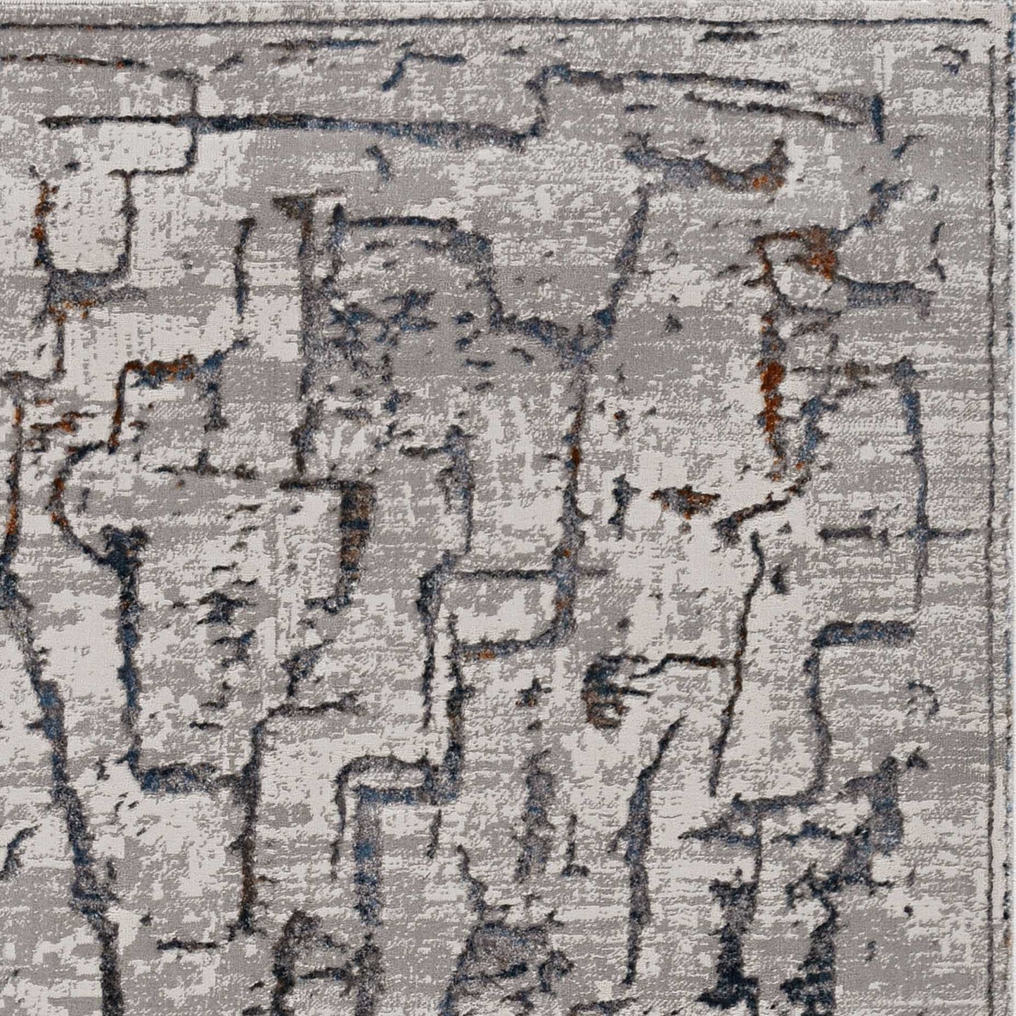 6' X 9' Grey Abstract Design Indoor Area Rug - Homeroots - Flyclothing LLC