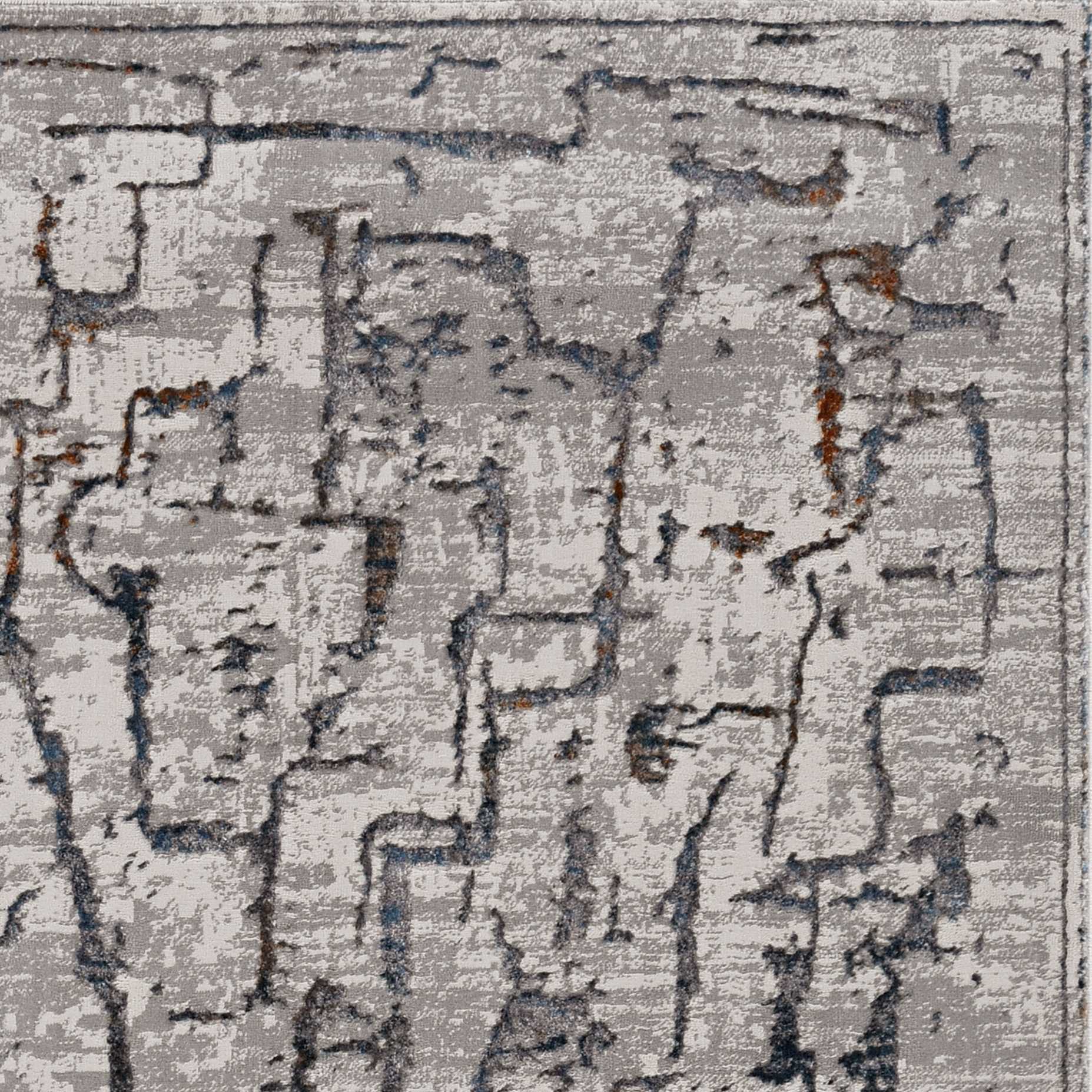 6' X 9' Grey Abstract Design Indoor Area Rug - Homeroots - Flyclothing LLC