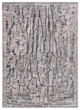 6' X 9' Grey Abstract Design Indoor Area Rug - Homeroots - Flyclothing LLC