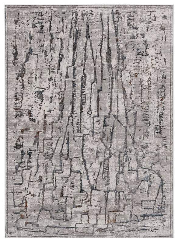 6' X 9' Grey Abstract Design Indoor Area Rug - Homeroots - Flyclothing LLC