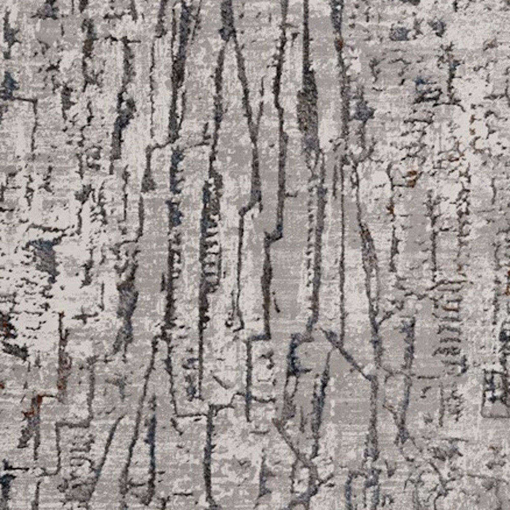 6' X 9' Grey Abstract Design Indoor Area Rug - Homeroots - Flyclothing LLC