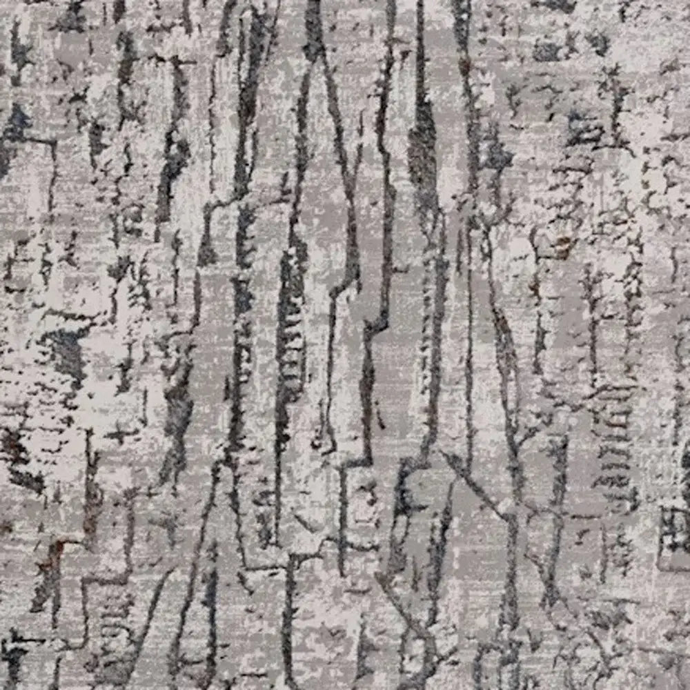 8' X 11' Grey Machine Woven Abstract Indoor Area Rug - Homeroots - Flyclothing LLC
