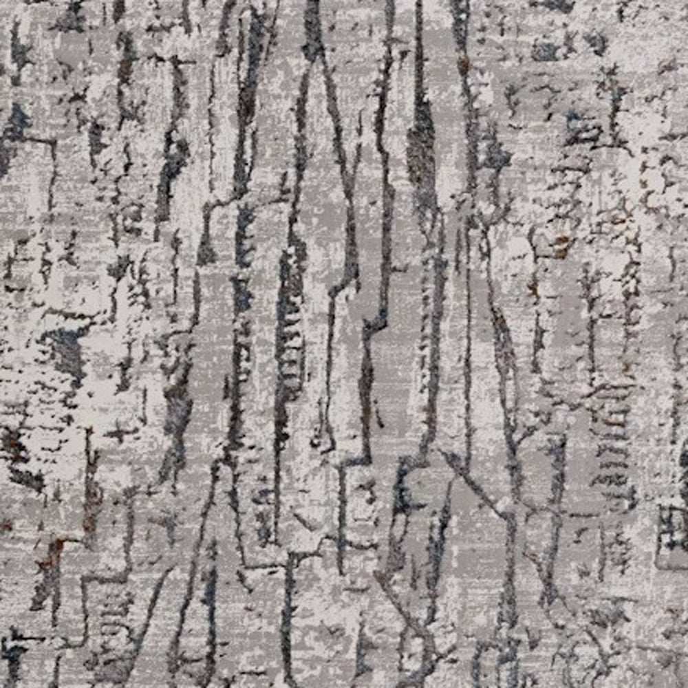 8' X 11' Grey Machine Woven Abstract Indoor Area Rug - Homeroots - Flyclothing LLC