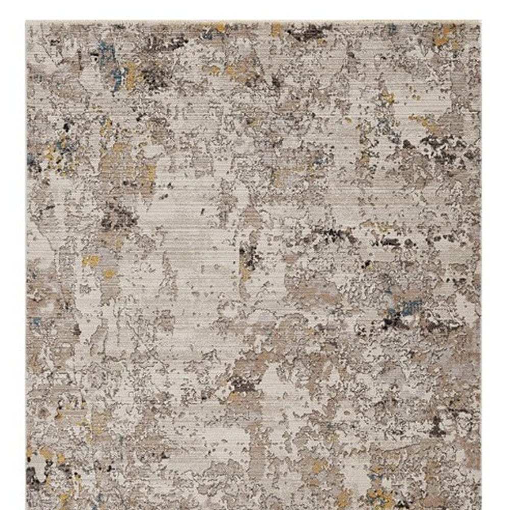 4' X 5' Grey Abstract Area Rug - Homeroots - Flyclothing LLC