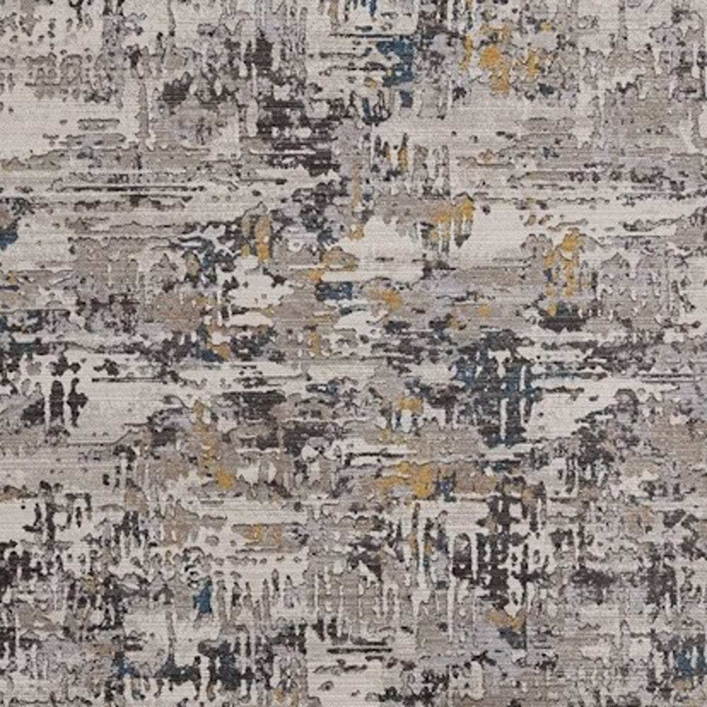 5' X 8' Grey Abstract Transitional Indoor Area Rug - Homeroots - Flyclothing LLC