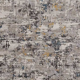 5' X 8' Grey Abstract Transitional Indoor Area Rug - Homeroots - Flyclothing LLC