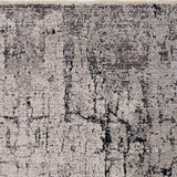 2' X 8' Ivory Or Grey Abstract Cracks Runner Rug - Homeroots - Flyclothing LLC