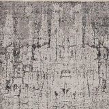 4' X 6' Ivory Grey Machine Woven Shrank Abstract Industrial Style Indoor Area Rug - Homeroots