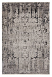 5' X 8' Ivory Grey Machine Woven Abstract Indoor Area Rug - Homeroots