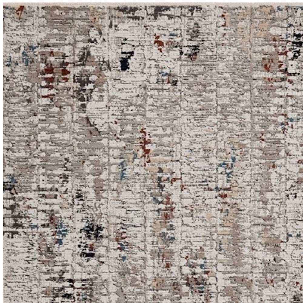 5' X 8' Beige Or Grey Abstract Transitional Indoor Area Rug - Homeroots - Flyclothing LLC