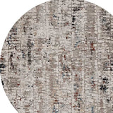 8' Blue Gray Round Area Rug - Homeroots - Flyclothing LLC