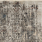 2' X 8' Grey Medallion Runner Rug - Homeroots