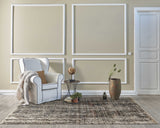 2' X 8' Grey Medallion Runner Rug - Homeroots