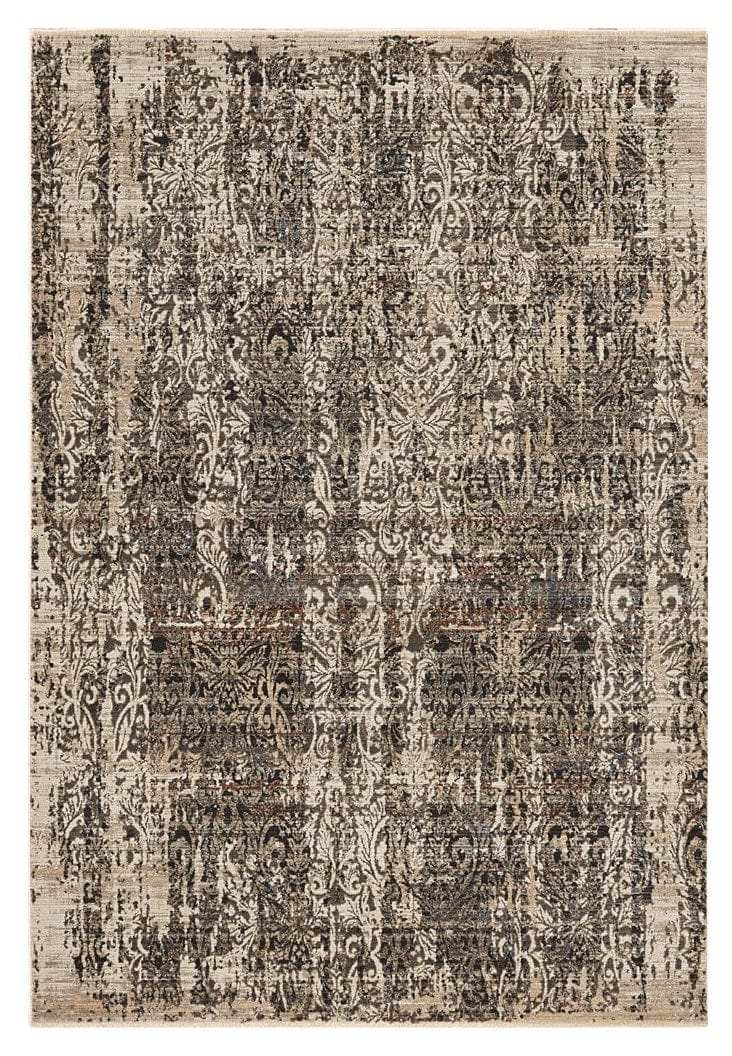 5' X 8' Grey Machine Woven Distressed Traditional Indoor Area Rug - Homeroots - Flyclothing LLC