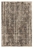 5' X 8' Grey Machine Woven Distressed Traditional Indoor Area Rug - Homeroots