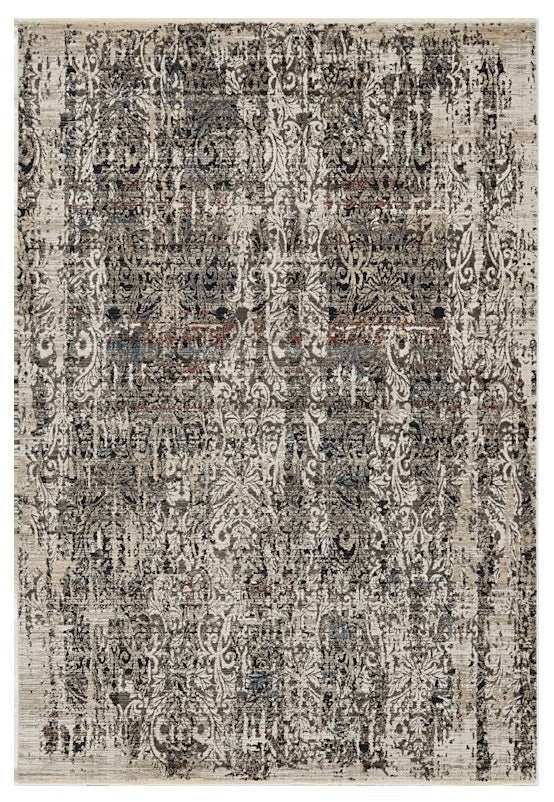 94 X 130 Grey Polyester Rug - Homeroots - Flyclothing LLC