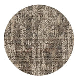 8' Gray Round Area Rug - Homeroots - Flyclothing LLC
