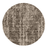 8' Gray Round Area Rug - Homeroots - Flyclothing LLC