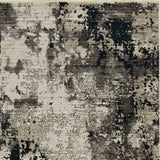 5' X 8' Ivory Or Charcoal Abstract Transitional Indoor Area Rug - Homeroots - Flyclothing LLC