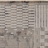 5' X 8' Natural Brown Machine Woven Abstract Lines Indoor Area Rug - Homeroots