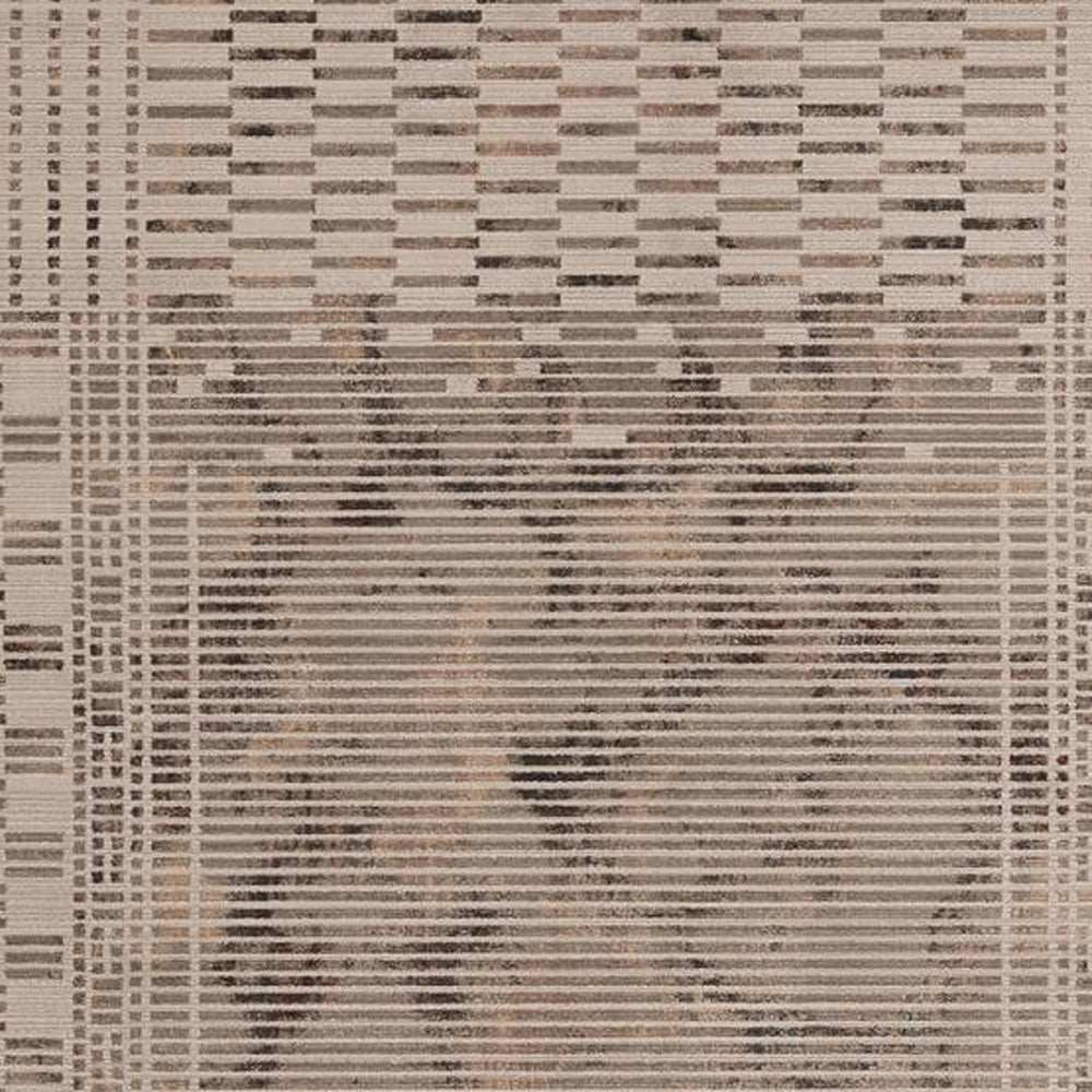 5' X 8' Natural Brown Machine Woven Abstract Lines Indoor Area Rug - Homeroots - Flyclothing LLC