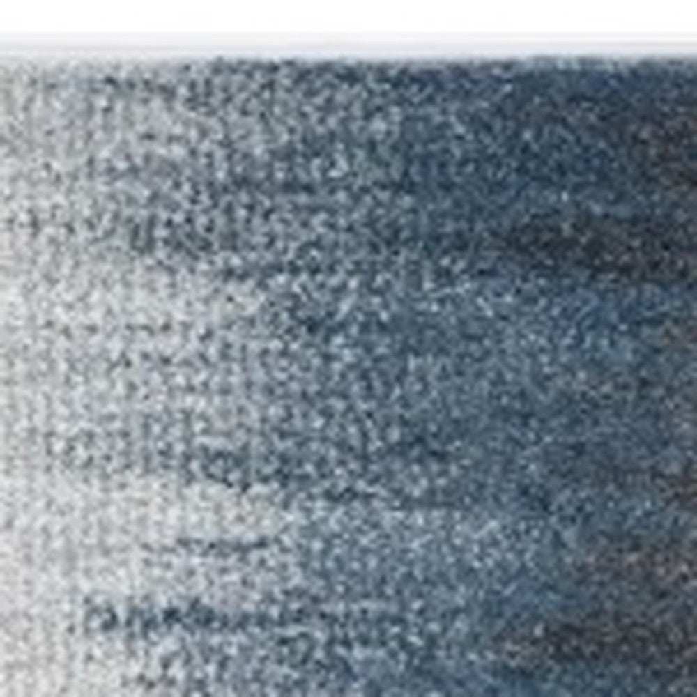 8' X 11' Ivory Blue Machine Woven Ombre Indoor Area Rug - Homeroots - Flyclothing LLC
