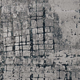 10' X 13' Gray and Ivory Abstract Area Rug - Homeroots