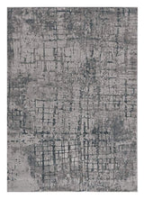 10' X 13' Gray and Ivory Abstract Area Rug - Homeroots - Flyclothing LLC