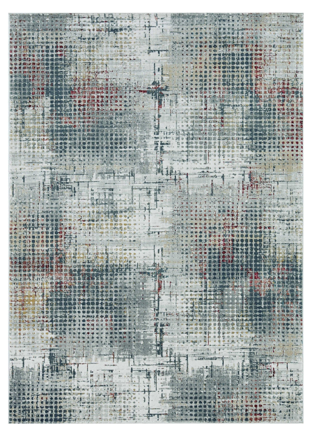 3' X 5' Gray Abstract Area Rug - Homeroots