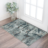 3' X 5' Gray Abstract Area Rug - Homeroots