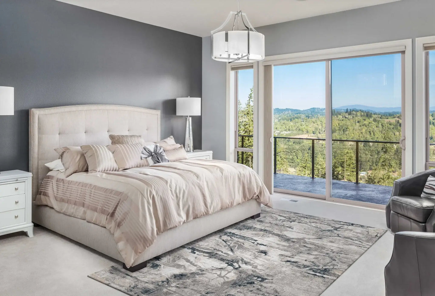 10' X 13' Gray Abstract Area Rug - Homeroots - Flyclothing LLC