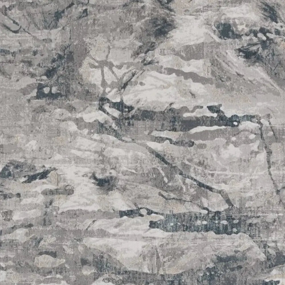 10' X 13' Gray Abstract Area Rug - Homeroots - Flyclothing LLC
