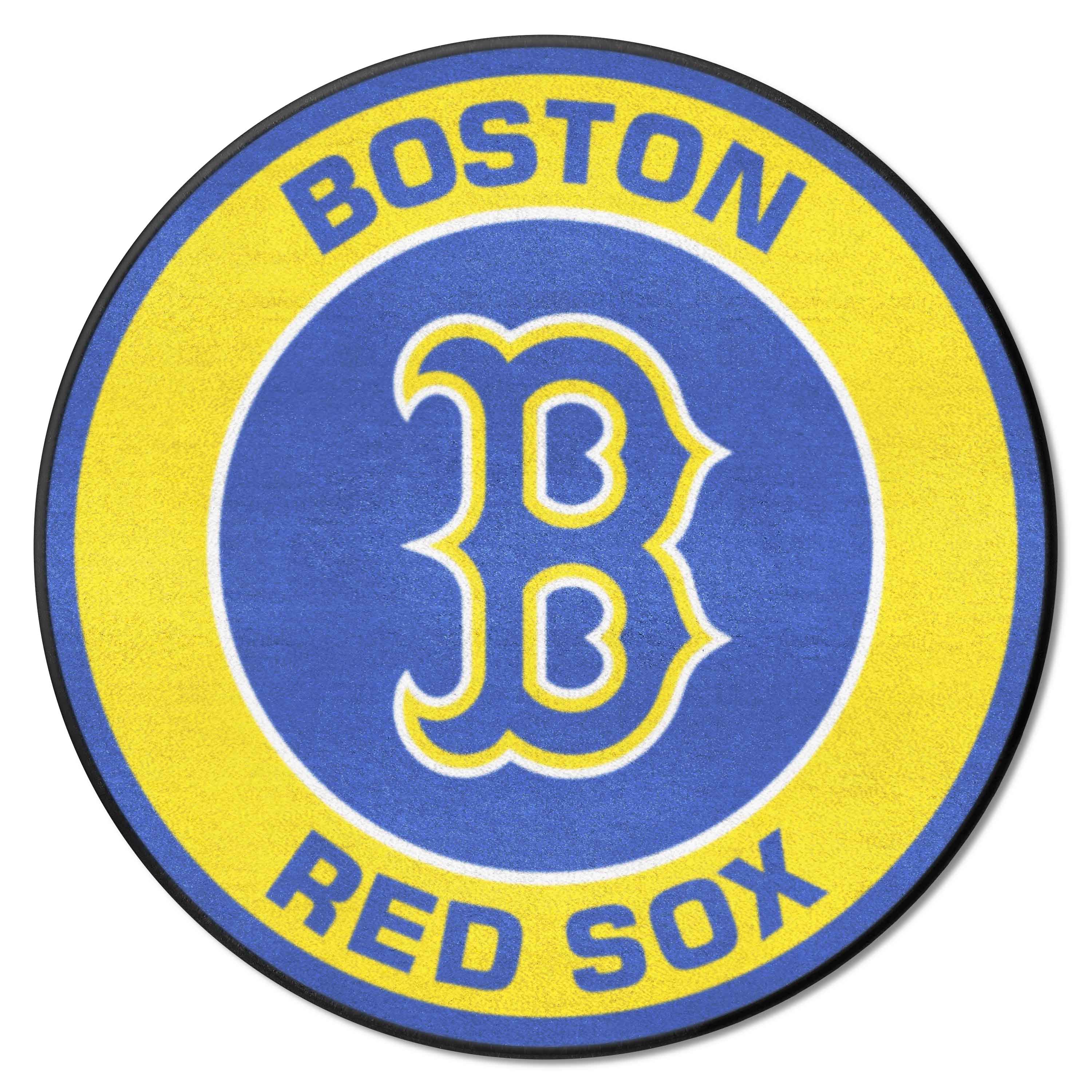 Boston Red Sox Roundel Rug - 27in. Diameter - Boston Red Sox